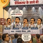 कांग्रेस का पानी के लिए प्रोटेस्ट, वाटर स्प्रिंकलर से : भाजपा विधायकों और महापौर को घेरने निकले थे कांग्रेसी, वाटर स्प्रिंकलर बनी मुसीबत